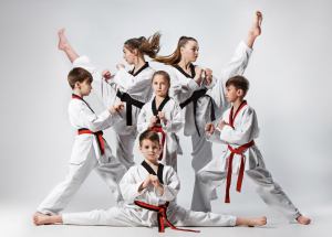 6 Karate Students Posing