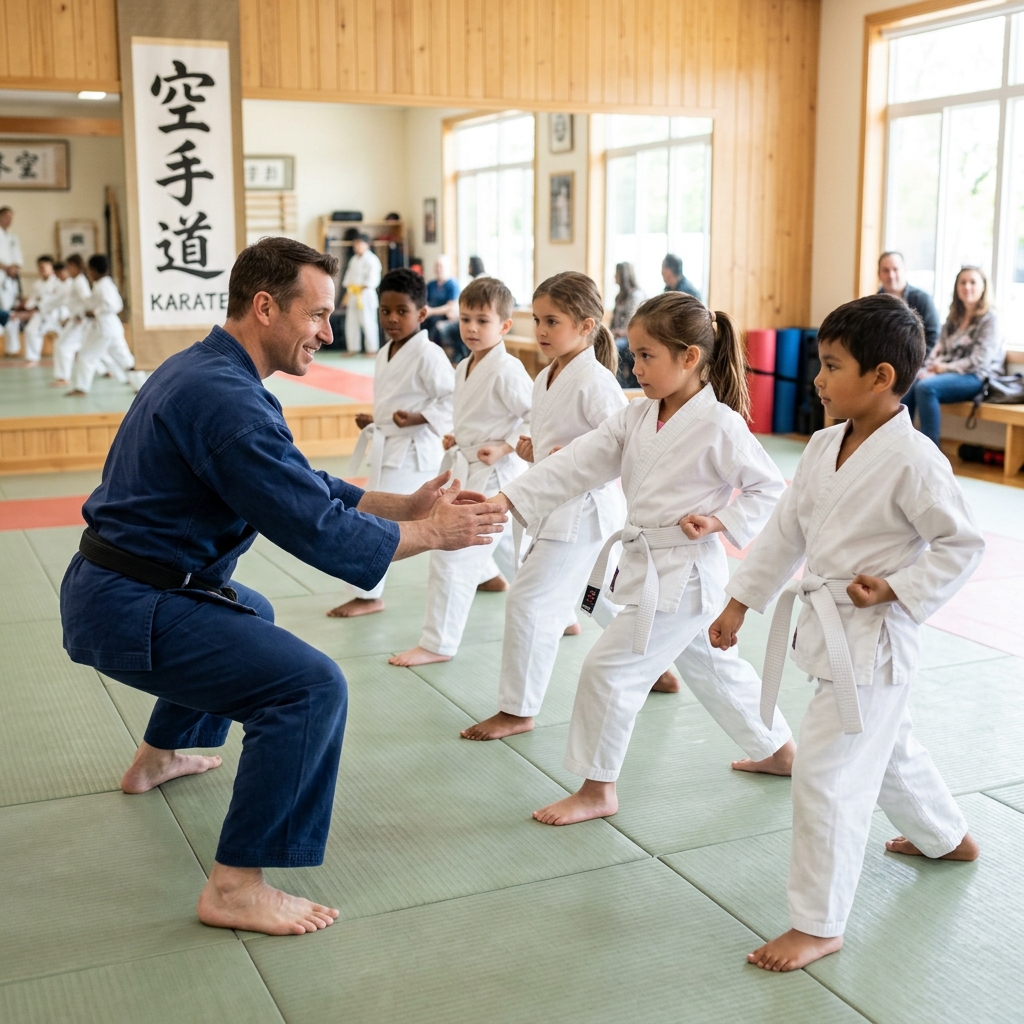 Beginner kids karate class in Evans GA at Built By Martial Arts